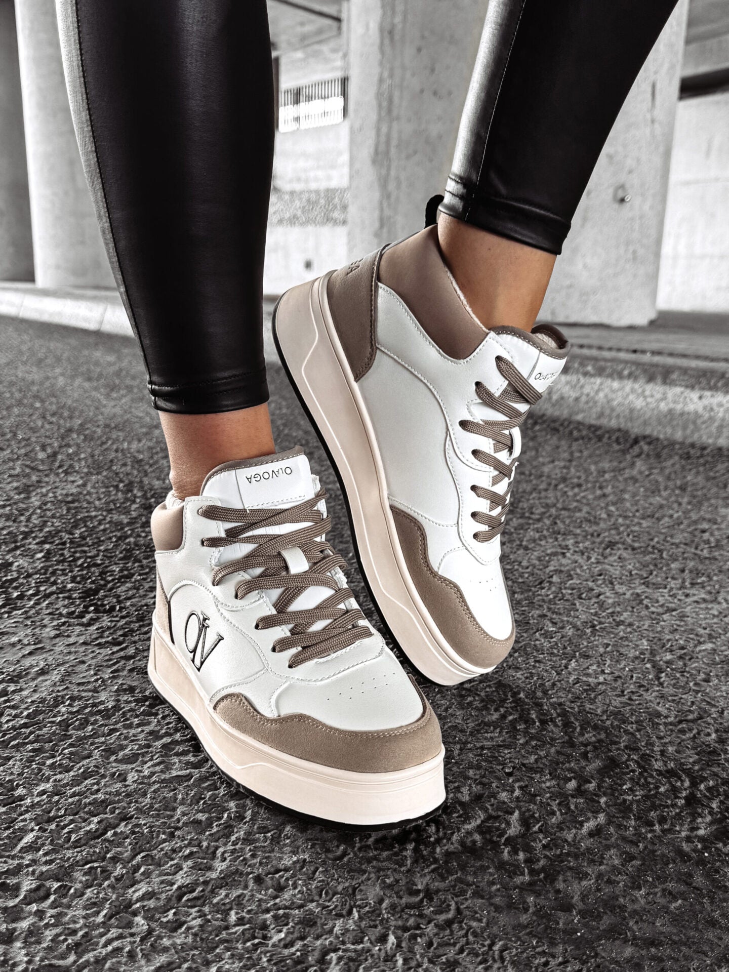 CARMINE SNEAKERS, BEIGE & ECRU