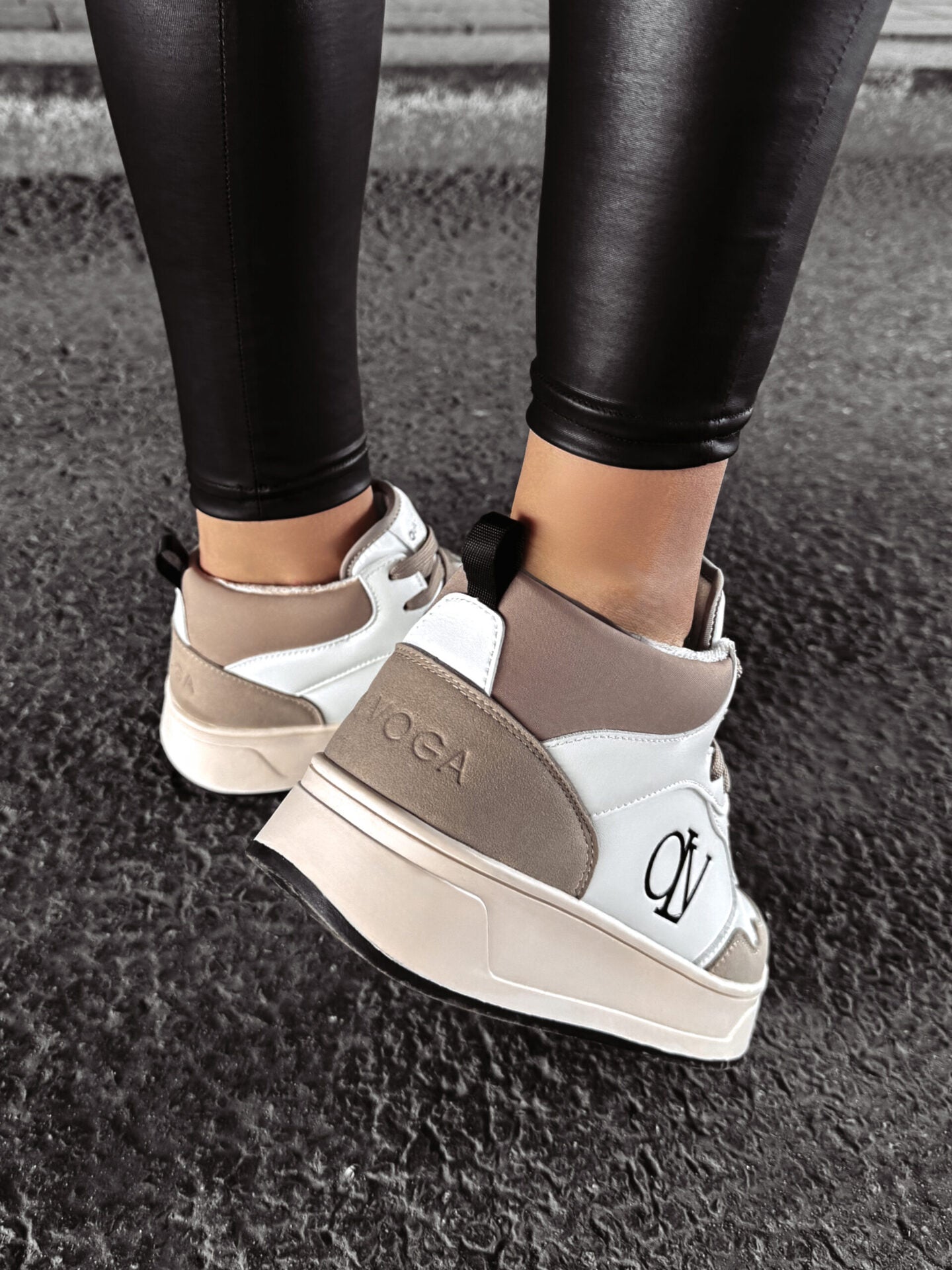 CARMINE SNEAKERS, BEIGE & ECRU