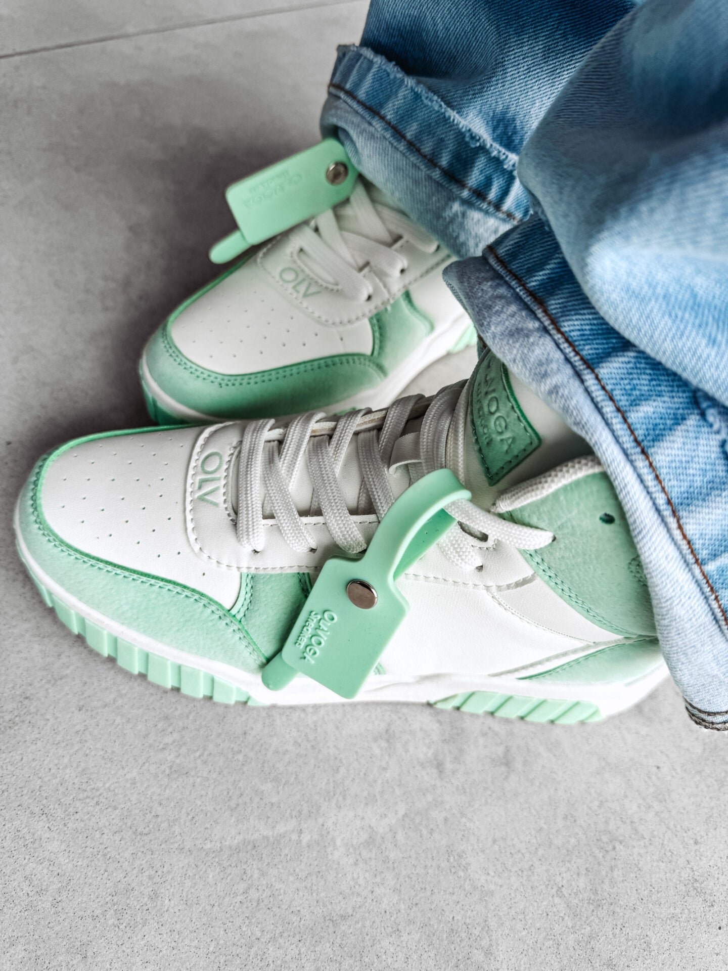 HYPERION SNEAKERS WHITE &amp; GREEN